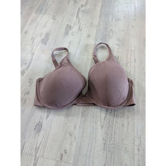 ThirdLove Classic Contour Plunge Bra women's size 36F purple adjustable straps - Picture 1 of 5